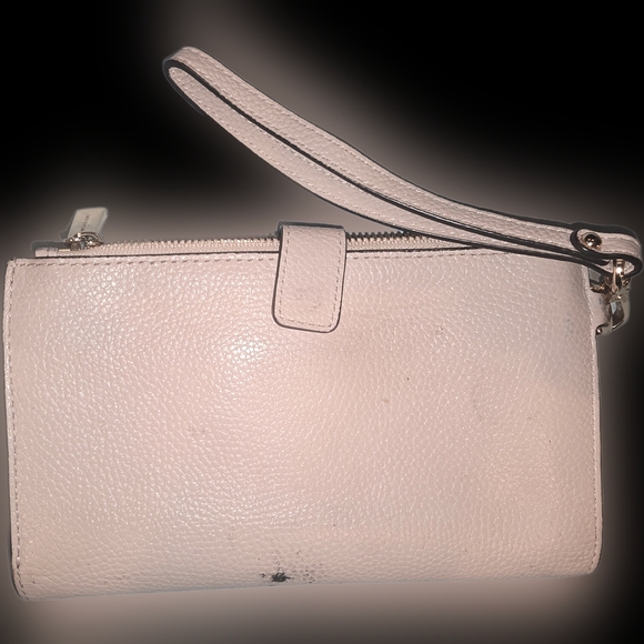 Michael Kors Pink Leather Wristlet Clutch